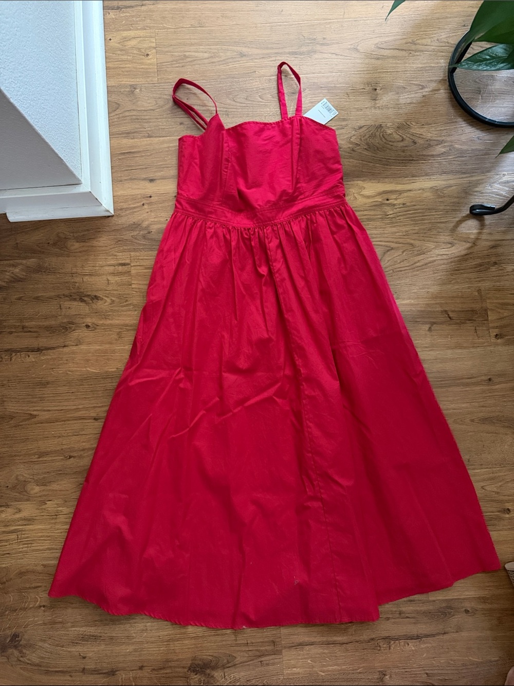 Nine West Bright Red Spaghetti-Strap Dress